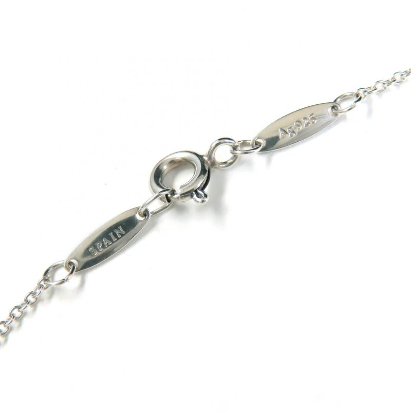 Tiffany & Co Elsa Peretti Color By The Yard 1P Pink Sapphire Pendant Necklace