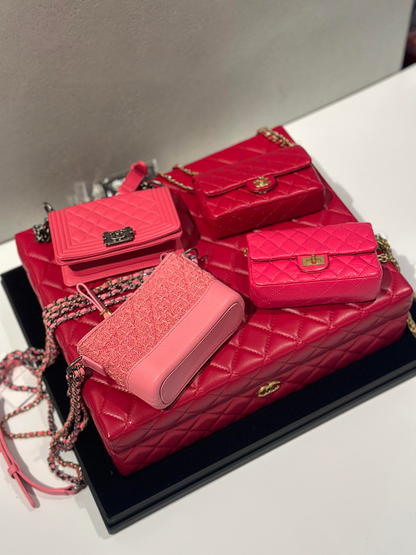 Chanel 4-piece Mini Chain Shoulder Set Box  Case 4 Stickers 4 Stickers 4 Cards