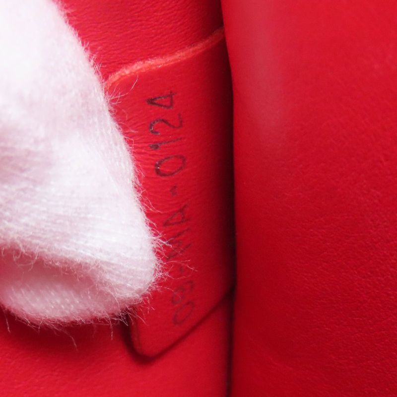 Christian DIOR Lady Dior Bicolor 2way Tote Bag Women Red / Light Blue Purple