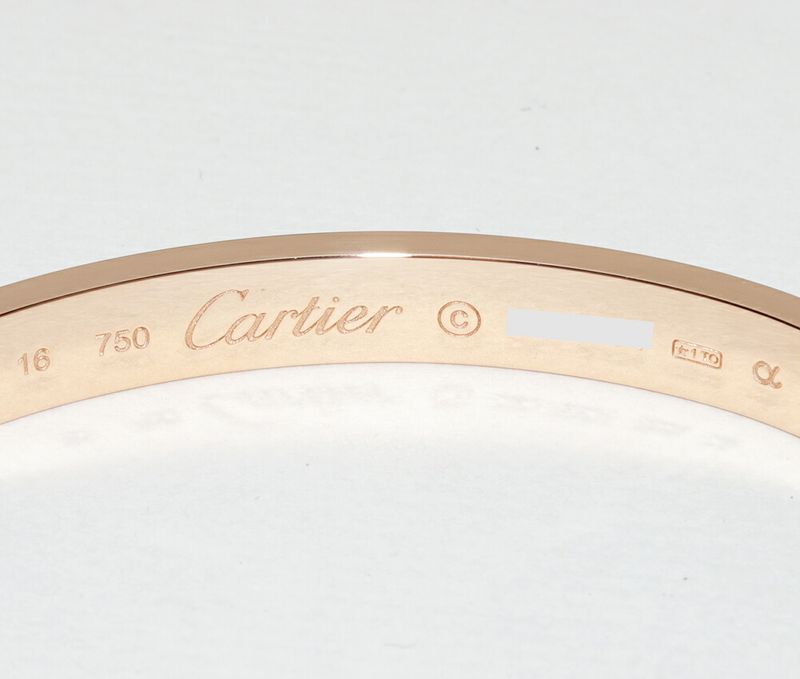 Cartier Bracelet Bangle 18K Pink Gold Love Bracelet