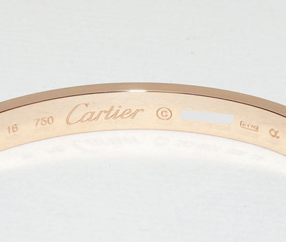 Cartier Bracelet Bangle 18K Pink Gold Love Bracelet