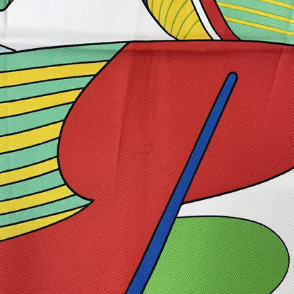 Hermes Scarf Carré 90 Green Blue White Thalassa