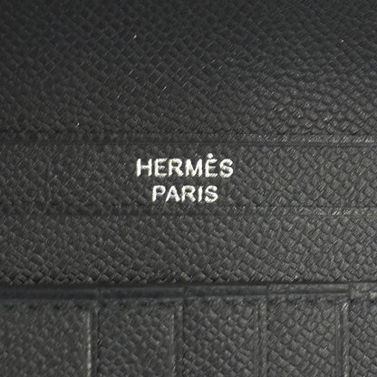 Hermes Bearn Compact Bifold Wallet Monochrome So Black Vo Madame W
