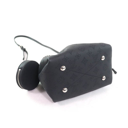 Louis Vuitton M57070 Bella Noir Black Mahina Leather 2way Shoulder Bag With