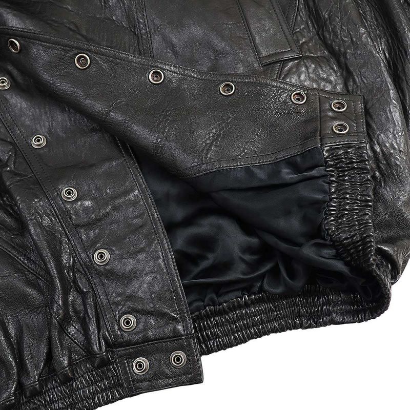 Gucci 19aw Oversize D Leather Jacket 582557 Xn681 Black 48