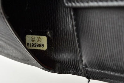 Chanel Preowned Wallet Men's Chanel Foldable Wallet Old Travel Line Black