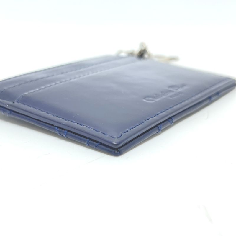 DIOR Card Case Cannage Blue