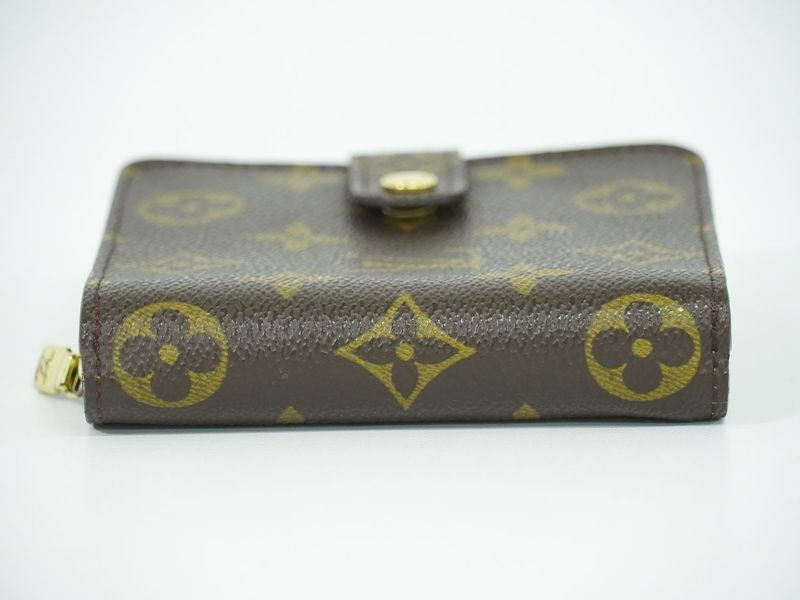 Authentic Louis Vuitton LV Compact Zip Monogram Fold Wallet Compact Wallet
