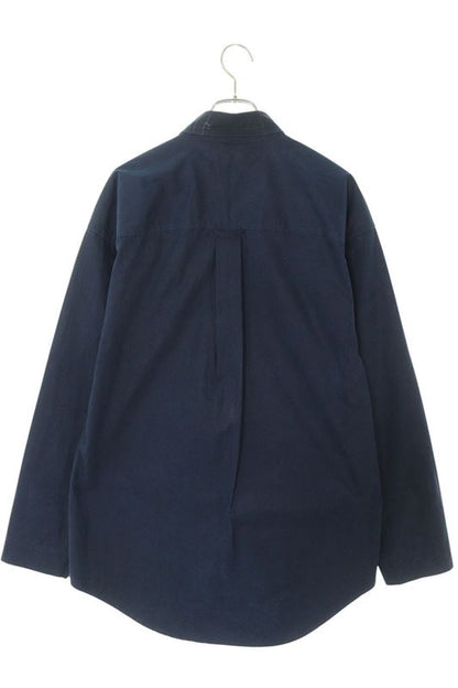 Balenciaga 21SS 658806 Tkm02 Oversized Cotton Long Sleeve Shirt Men XXS