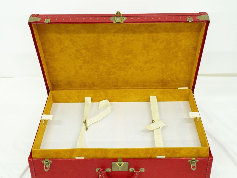 Authentic Louis Vuitton LV Arzeal 80 Epi Leather Trunk Travel Bag Handbag