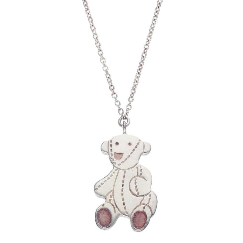 Gucci Silver Bear Necklace Men's