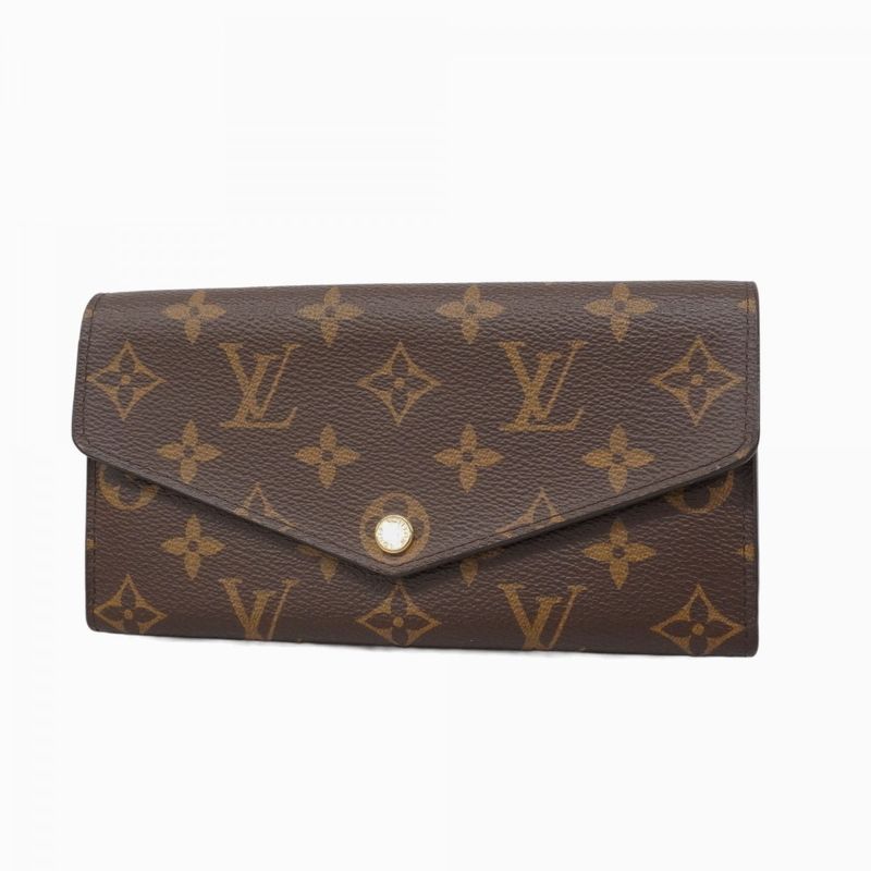 Louis Vuitton Long Wallet Monogram Portefeuille Sarah M60531 Brown Ladies