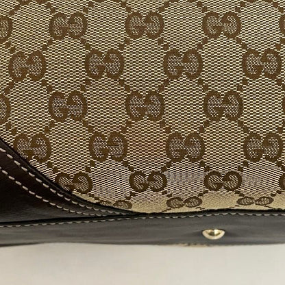 Gucci Tote Bag Beige Brown Interlocking 169945