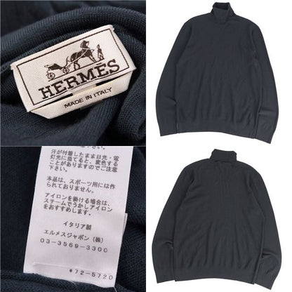 Hermes Knit Sweater Turtleneck Wool Top
