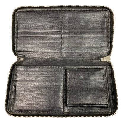 Gucci Round Zipper Long Wallet Interlocking G Shape Softening Yes