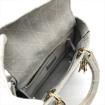 Dior Lady Delight Cannage 2-Way Bag Gray