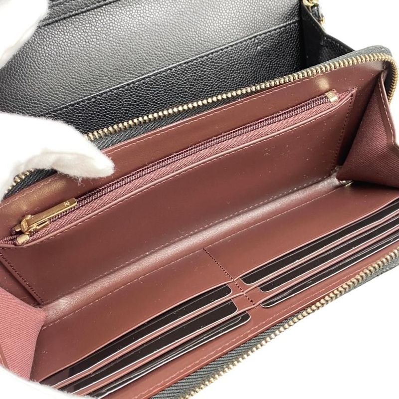 Chanel Shoulder Bag Chain Wallet Ap3876 Matelasse Caviar Skin Coco Mark Black