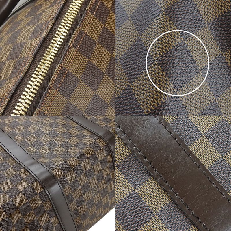 Louis Vuitton Boston Bag Keepall 50 N41427 Damier Travel Bag Unisex Men Ladies