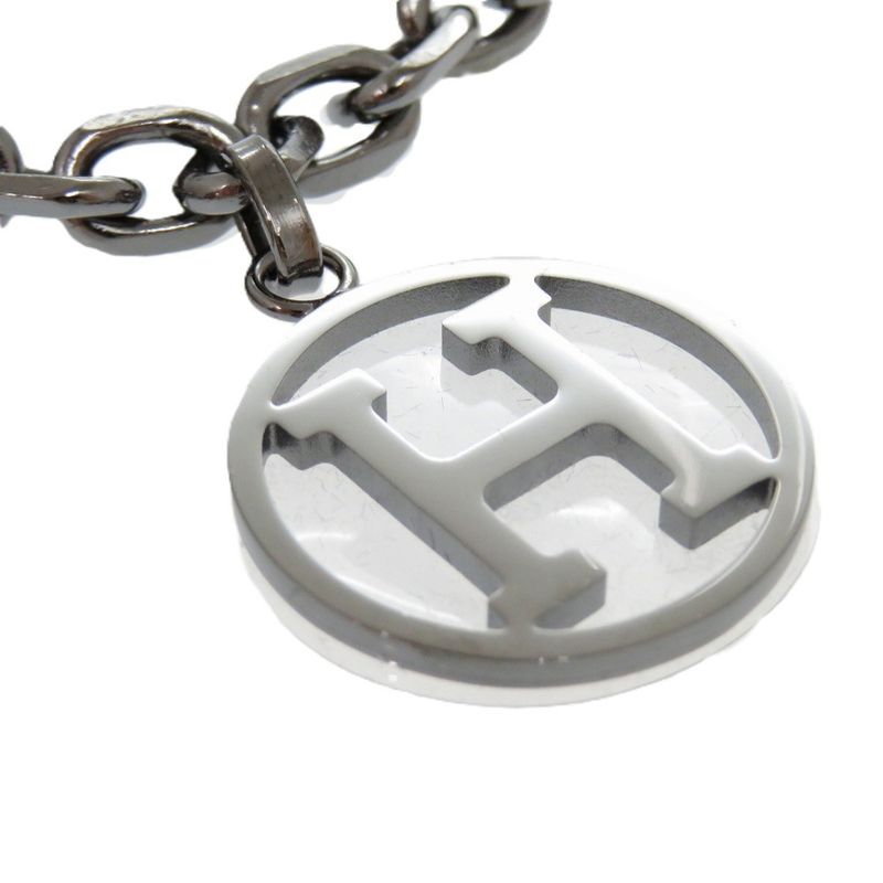 Hermes Bull Lock Amulet 4 Cadenas Horse H Dog Metal/ruthenium Hardware Silver