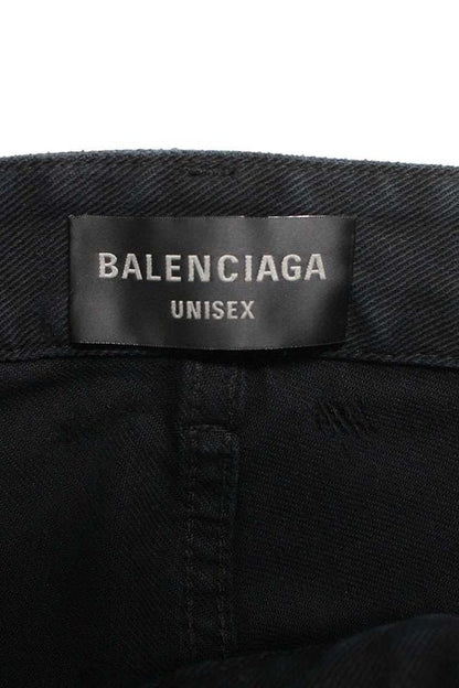 Balenciaga 745248 Tnw11 Super Destroyed Baggy Denim Pants Men's XS