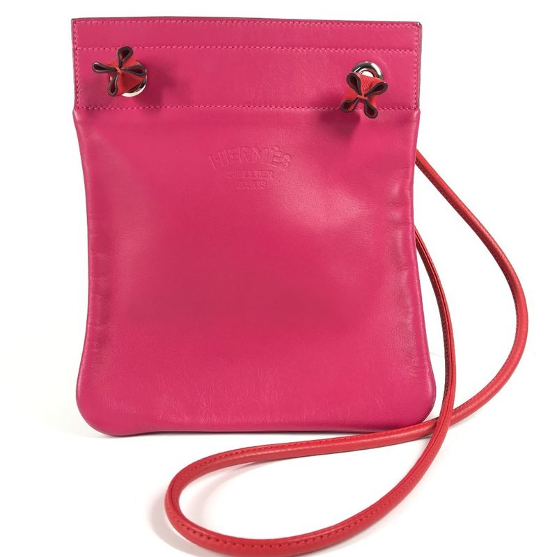 Hermes Shoulder Bag Sac Aline Mini Leather Pink