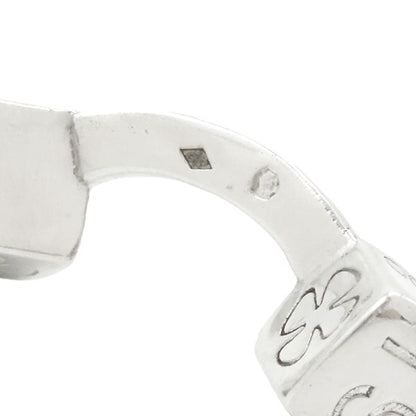Chanel Cufflinks Clover Cube Cufflinks Silver 925 Silver Sv925 [storage Bag