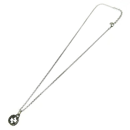 Gucci Silver Interlocking G Arabesque Necklace 7.2g 925 Engraved 357901 Necklace