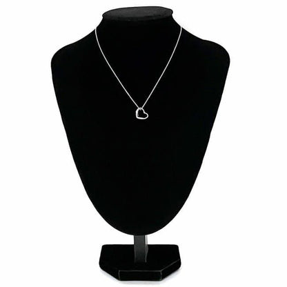 Tiffany & Co Open Heart Necklace Ec22789 Silver