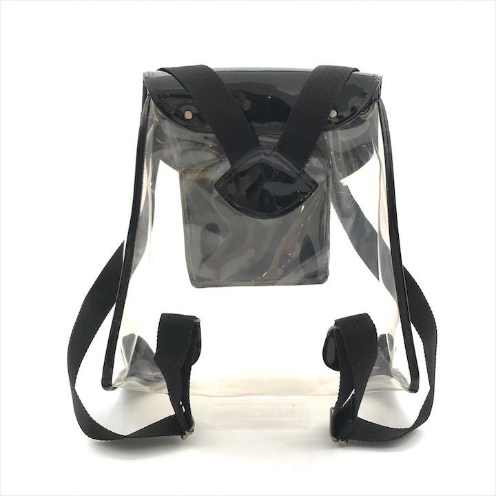 Versace Medusa Patent Vinyl Backpack Black