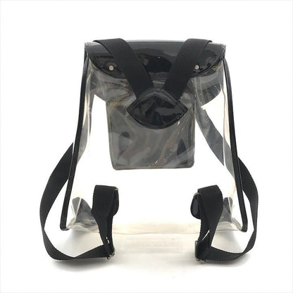 Versace Medusa Patent Vinyl Backpack Black