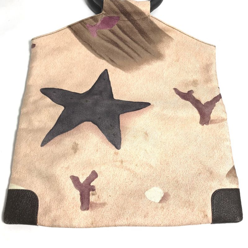 Bvlgari Bulgari Handbag Round Handle Canvas/leather Pink