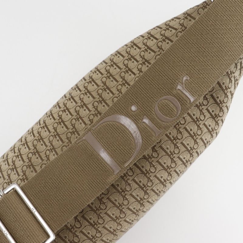 Dior Christian Dior Trotter 07RU 0064 Canvas Beige Unisex Shoulder Bag