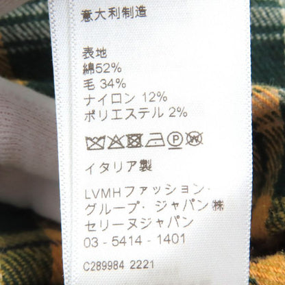 Celine 22AW 2c574954r Loose Lumber Jack Cotton Wool Checked Long Sleeve Shirt