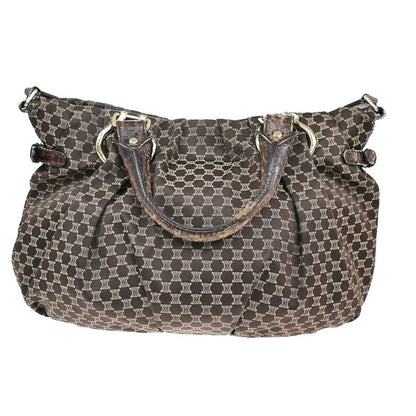 Celine Hand Shoulder Bag 2way Macadam Brown 62ka955