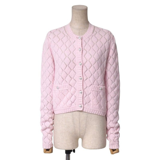 2023Chanel Knitwear Size 34 Long Sleeves Cardigan CC Logo Coco Mark Buttons