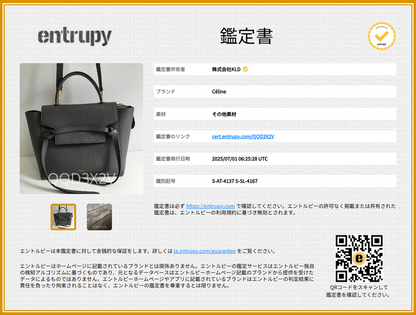 Celine - Micro BELT BAG 2way Shoulder Micro Belt Handbag - Gray - Women