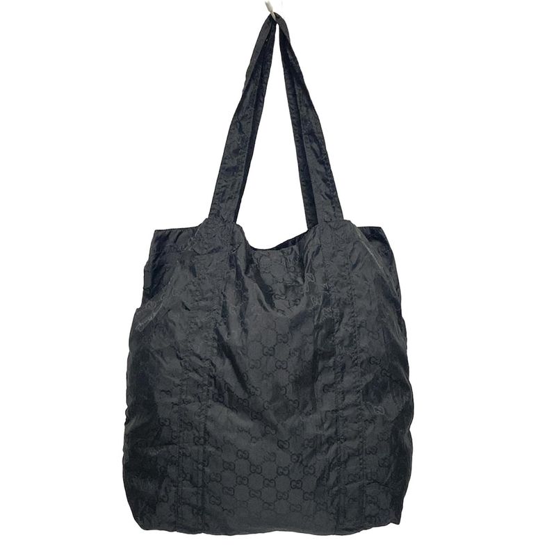 Gucci Tote Bag GG Pattern 223669 Black Eco Bag/bear