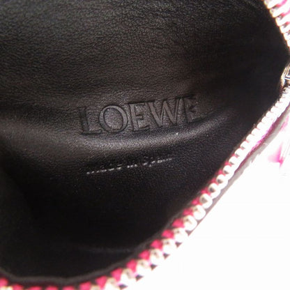 Loewe Leather Pink Coin Case Ankle Pouch Wallet 1448 Loewe