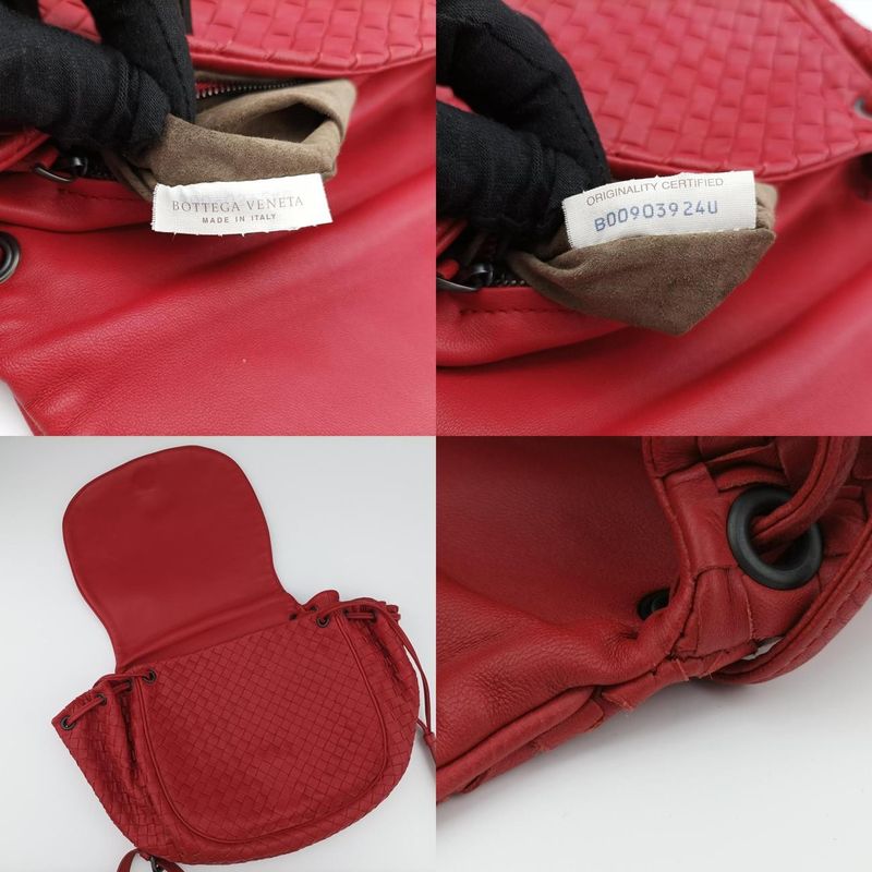 Bottega Veneta Intrecciato Red Lambskin B00903924u