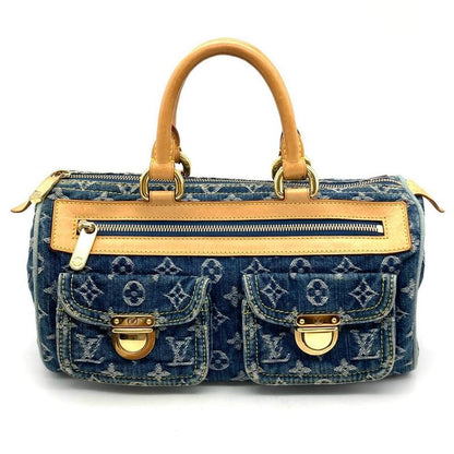 Louis Vuitton Neo Speedy Handbag Monogram Denim M95019 Blue Sp1025