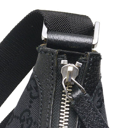 Gucci Shoulder Bag 114272 GG Canvas Black Crossbody
