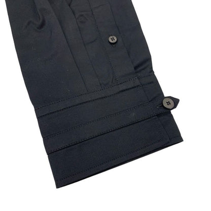 Hermes Dress Cotton Black Embroidery Shirt