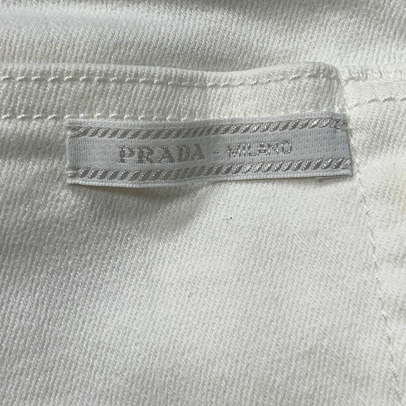 3251 Prada Rn.98339-Ca.34767 Skinny Stretch Denim White 26s Size Used