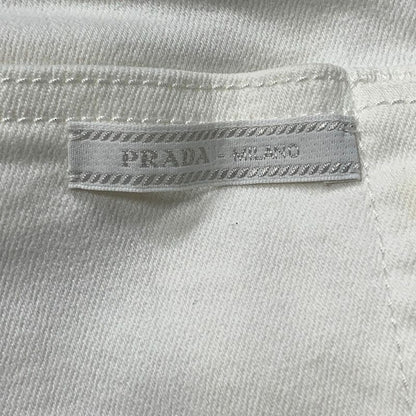 3251 Prada Rn.98339-Ca.34767 Skinny Stretch Denim White 26s Size Used