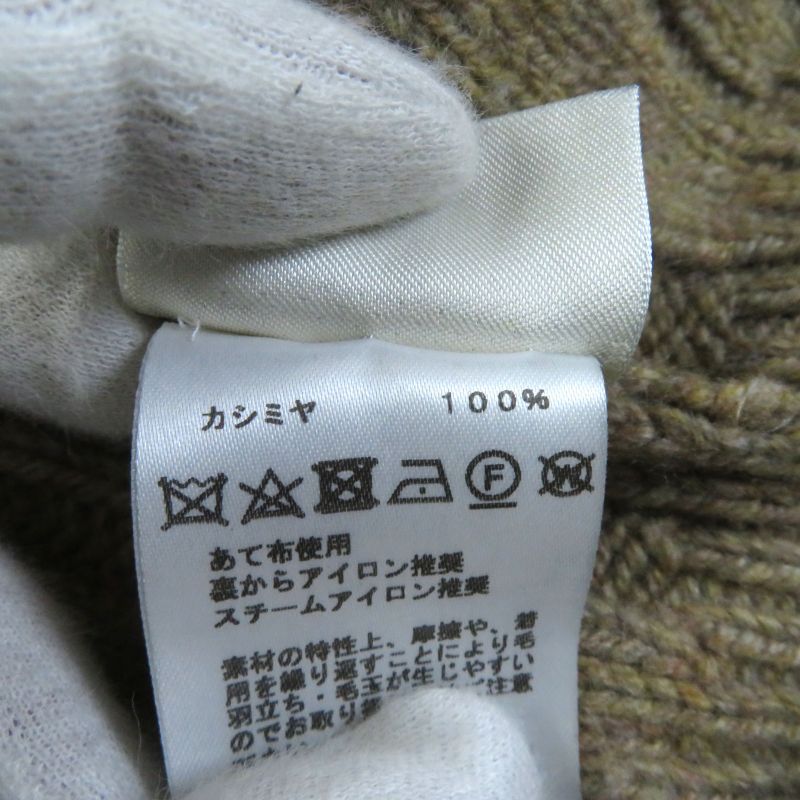 Hermes 100% Cashmere Worn On Runway Oversized Turtleneck Knit Dress Brown 34