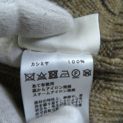 Hermes 100% Cashmere Worn On Runway Oversized Turtleneck Knit Dress Brown 34