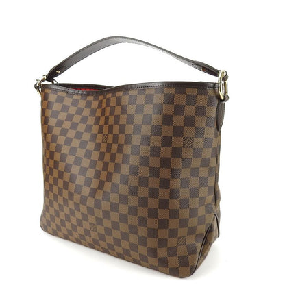 Louis Vuitton Shoulder Bag Delightful PM N41459 Damier Ebène Brown Gold
