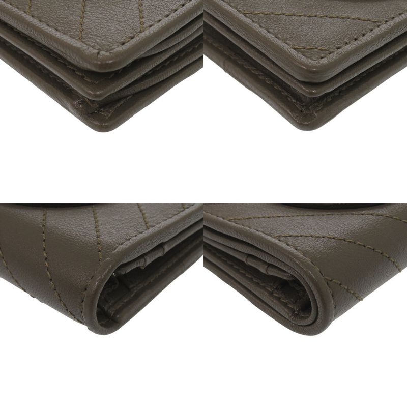 Gucci Blondi 760317 Leather Brown Fold Wallet Brown 1388 Gucci