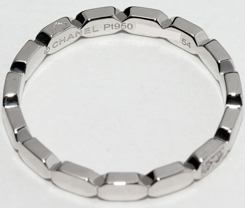 Chanel Pt950 Diamond 2P (approx 002ct) Première Promesse Wedding Ring J4003