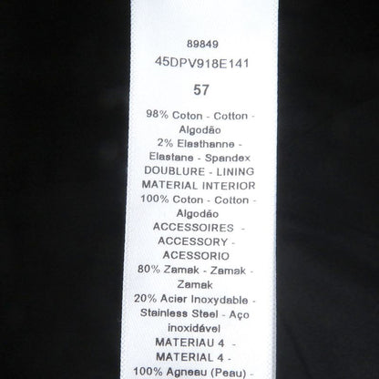 Christian DIOR 45dpv918e141 D-player Corduroy Baseball Cap Hat Black 57 Made